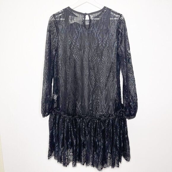 JOHNNY WAS Rai Lace Black Dress  - Picture 8 of 13